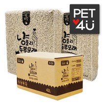 [마이티펫고양이모래] 캣피앙 냥블리 고양이 두부모래 무향 2.7kg(7L) x 6개