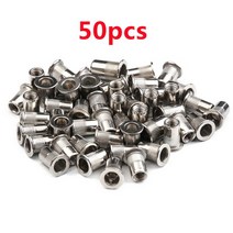팝너트건 M3 M4 M5 M6 M8 M10 리벳 너트 스테인레스 스틸 플랫 헤드 나사산 캡 10/20/50 개, 03 50pcs_01 M4