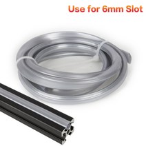 3D프린터부품 3dsway 3D 프린터 부품 알루미늄 프로파일 6mm 슬롯 PVC 플라스틱 소프트 커버 Ender 3 CR10, 08 Silver_02 4 Meter