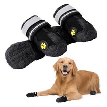 YAPOGI 애완동물 미끄럼 방지 신발 4개세트 방수