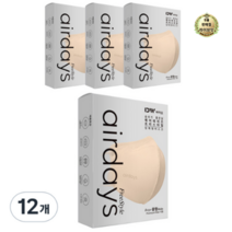 라이브잇 에어데이즈 에어데이즈프리스타일마스크씨타입(중형), 베이지, 24개, 10개입