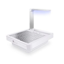 이동식 집진기 네일 네일 더스트 콜렉터 탁상 네일 기기 네일 아트 케어 필터 부착 3 단계 조정 가능 더스트 백 불필요 3in1 led 라이트네일 램프 부착 청소 간단 필터
