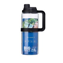 코멕스 스포츠 빅 트라이탄 물병 2p, 2L, 블랙