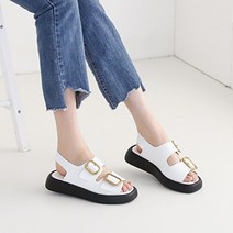 아나이스 포원텐 버클 통굽샌들 3.5cm