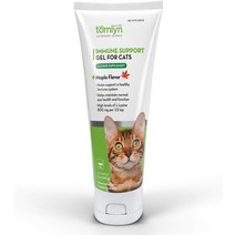 고양이영양제 Tomlyn Immune Support 일일 L-라이신 보충제 고양이용 메이플 맛 라이신 젤 3.5온스