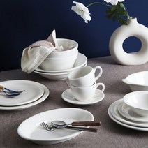 정품 시라쿠스 뉴욕 크림화이트 그릇시리즈, 17.뉴욕 11인치 타원접시 29cm