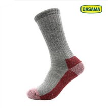 [Weshop] [DASAMA] 다사마 아웃도어 풀 쿠션 헤비크루 - 국산 메리노울 장목 양말, 레드