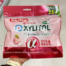 롯데 자일리톨알파입안촉촉피치리필84g x 2개, 단품, 단품