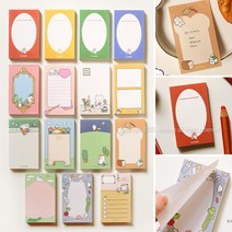 디자인문구 떡메 두꺼운 메모지 예쁜메모지 메모패드, 상.세.참.조, 0.3.초.록