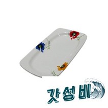 코스모스 접시(대) 1개 30CM 생선 그릇 파스타/접시/식기/식기/접시/부엌접시/심플한접시/심, 코스모스 사각 접시(대) 1개 30CM 생선 그릇 파스