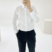 아도르클래식 기본 카라 버튼 리스 정장 프리미엄 남자 와이셔츠