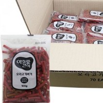 강아지 간식 수제 간식 육포 오리고기 100g 160개 (W979D85), 오리