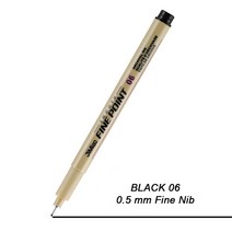 1피스 안료 라이너 펜 파인 라인 스케치 마커 다른 팁 아트 스타일로그래프 드로잉 Copic 공급 업체, 06 Black-06