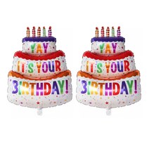 파파 파티 1m 케익 케이크 풍선 생일 파티, 2개