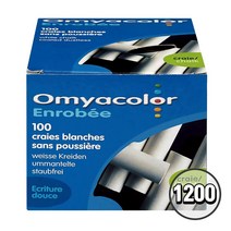 오미야 탄산분필 백색 칼라 1200본(1박스) D.C 칠판