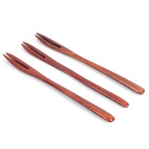 원목 디저트 포크 3p 떡 과일 케이크 한과 티 찻집