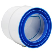 가스배출 화목난로흡출기 고기 환풍 창틀PVC 배기 팬 체크 밸브 원형 파이프 백 드리프트 댐퍼 75/110mm 공, 03 Style C