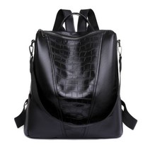 ZZJJC 백팩 대용량 심플 빈티지 백팩 캐주얼 코디 여자 배낭