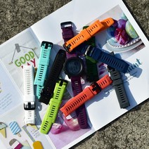 [국내배송]가민 스마트워치 시계줄 garmin 인스팅트 솔라 텍티컬 스트랩 전용 22mm 프리미엄, 7. 오렌지