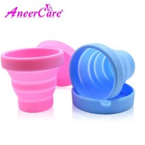 생리컵 생리컵추천 위생생리컵 생리 컵 살균기 실리콘 컵을위한 접이식 살균 컵 유연한 생리 살균 컵 접을 수 있고 재활용 가능, 초록