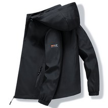 에버유어스 남성 바람막이 재킷 야상 재킷 후드 트랙탑 캐주얼 점퍼 방풍 등산복 블랙