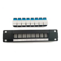 8 포트 SC Wallmount 패치 패널 10G 지원 1U 네트워크 패치 패널 UTP 19 인치