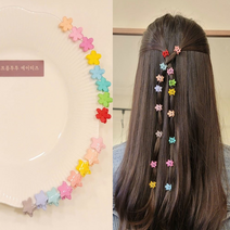 디스코핀 꽃 플라워 별 스타 초미니 포인트 옆머리 앞머리 잔머리 집게핀 뉴진스