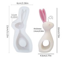 토끼초 남편생일이벤트 DIY 촛불 금형 귀여운 3D 부활절 토끼 케이크 푸딩 실리콘 초콜릿 디저트 만들기 용, 13 style9-left