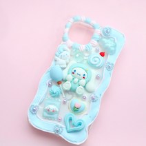 제이포니 데코덴 폰케이스 꾸미기 세트 DIY﻿ 캔디구름롤 데코크림-연핑크/하늘/화이트