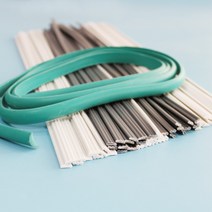 PVC 플라스틱 용접봉 폴리 염화 비닐 흰색 회색 녹색 원형 삼각형 자동차 범퍼 수리 도구 키트 공기 용접기 총, 흰색 삼각형 4x6mm