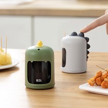 데코리타 원터치 다이노솔 캐릭터 이쑤시개 요지 통 2p, 그린 2p