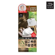 미쟝센 쉽고 빠른 거품 염색약(6N 밝은갈색), 6N 밝은갈색, 1개