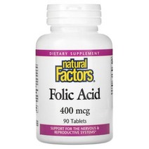 내추럴 팩터스 엽산 1 000mcg 90정, 1개