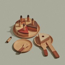 [숲소리] 주방놀이-생일세트 원목 장난감 아기 교구 선물 36개월이상, 1) 단품