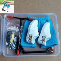 두발 스턴트 묘기 성인 킥보드 합금 손가락 스쿠터 장난감 스케이트 보드 바지 신발 및 도구 미니 선물, 01 Black