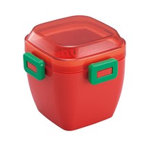 마르셰 심플 샐러드 사각 도시락통 620ml, 토마토