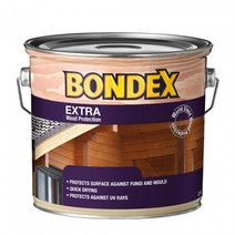 본덱스 엑스트라 수용성 오일스테인 (2.5L) 본덱스 방부 방충용 도료의 성능이 포함된 외부용 수용성 오일스테인, S1080-Y20R 딥파인