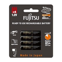 [후지쯔] [충전지] Fujitsu 충전용 건전지 [900mAh/AAA형/4알]