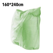 서리방지부직포 수목보온재 무거운 겨울 보호 식물 덮개 겨울 덮개 서리 방지 지퍼 및 졸라 매는 끈 방한 부직포 식물 부동액 가방 나무보온 33, 360x250cm, 연한 초록색