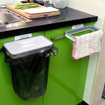주방 씽크대 쓰레기봉투 거치대 화이트 주방음식물통 잔반통 잔반처리