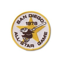 1978 MLB 올스타 게임 샌디에이고 파드레스 스타디움 저지 슬리브 로고 패치