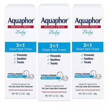 Aquaphor 아쿠아퍼 베이비 디아퍼 러쉬 크림 99g 3개 Baby Healing Diaper Rash Cream