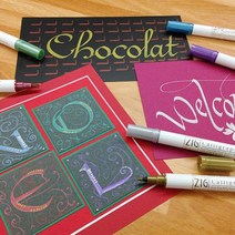 동아측기 [지그] 캘리그라피 메탈릭 8400, 6색 세트