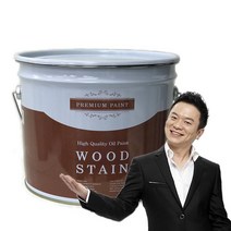데크칠 방문짝 페인트 방부목 데크오일 우드스테인10L, 레드우드색
