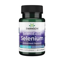 swanson 셀레노엑셀 셀레늄 200mcg 60캡슐, 1개, 기본
