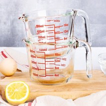 강화유리 계량컵 우유 물 계란 베이킹 다용도, 상품선택, 계량컵500ML