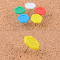 파티션 코르크보드 고정용 육각 압정 3개 메모판 보드핀