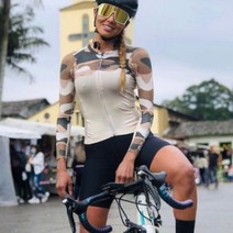 사이클링 의류 Go Rigo 긴 소매 자전거 턱받이 반바지 세트 여성 산악 착용 정장 Ropa Ciclismo Team Cycling Jersey, suit 2_XXL