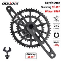 mtb road 체인 체인가드 체인링크 스프리킷 초경량 도로 셋 산악자전거 체인, 175mm, 크랭크 53-39t
