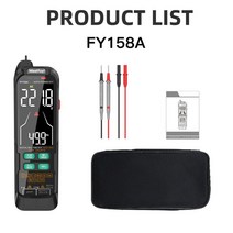 멀티테스터기 만능 USB 충전 멀티메트로 디지털 전문 AC DC 전류 전압 검출기 True RMS 커패시턴스 온도 자동 범위 멀티미터, 1.FY158A